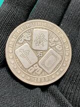 Ω麻雀　創作コイン　検）古銭硬貨貨幣銀貨系 レア記念 メダル グッズ 復刻レプリカコイン オメガ　モルガンダラー アメリカ ae1_画像4