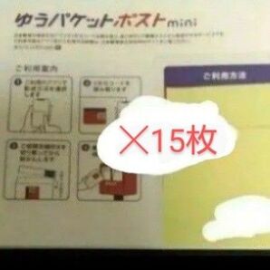 ゆうパケットポスト mini 15枚とめん棒 1本