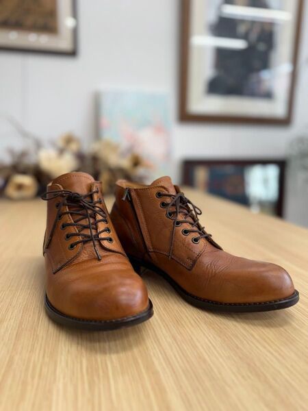パドローネチャッカーブーツ ベージュ SIZE39 PADRONE