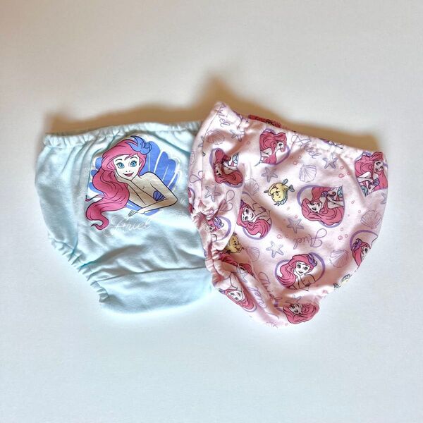 未使用 アリエル ショーツ 2枚セット 90cm パンツ プリンセス ディズニー 女の子 女児ショーツ ディズニープリンセス
