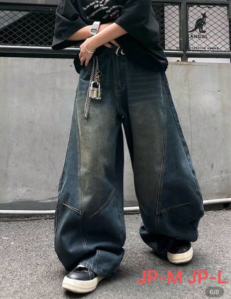 y2k acnestudios jadedlondon menes似ワイドデニムバギーデニム バギーパンツ メンズ 地底人似