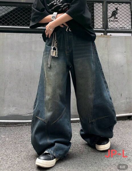 y2k acnestudios jadedlondon menes似ワイドデニムバギーデニム バギーパンツ メンズ 地底人似