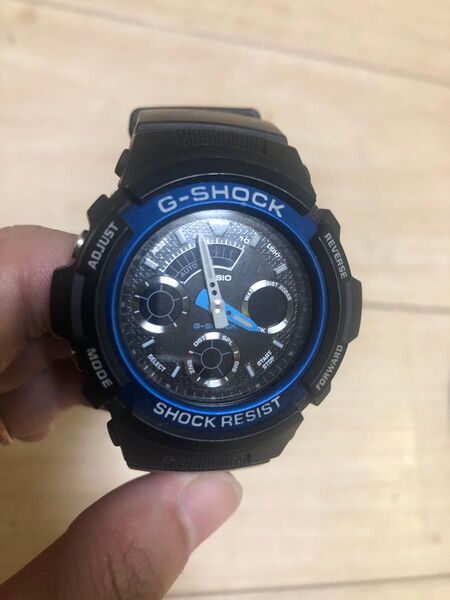 稼働 G-SHOCK 腕時計 アナデジ AW-591 ブルー