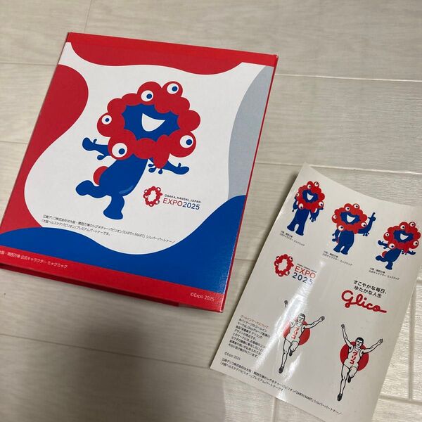 グリコ ミャクミャク コラボ ステッカー 空き箱 ステッカー シール キャラクター