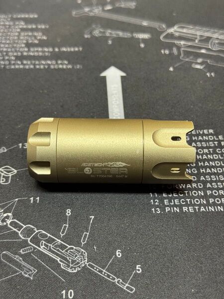 ACE-TECH BLASTER マズルフラッシュ フルオートトレーサー FDE 中身無し