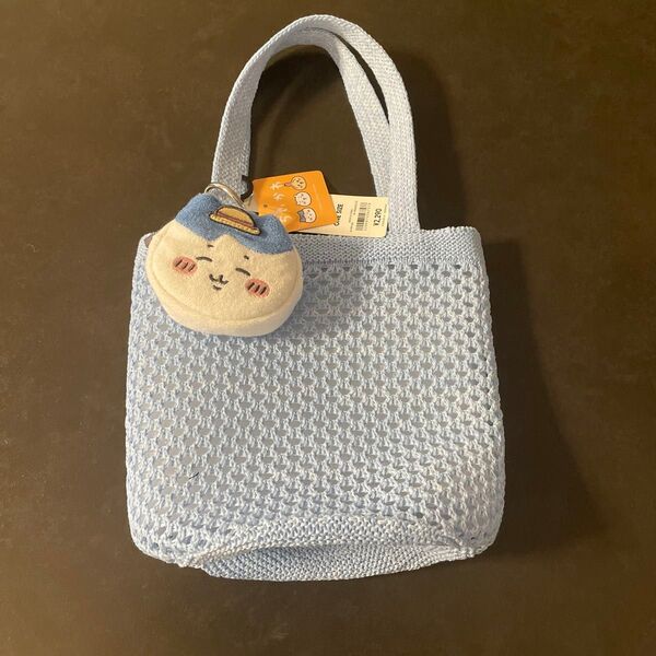 【新品未使用】ちいかわ GU ハチワレ ポーチ付き メッシュトートバッグ