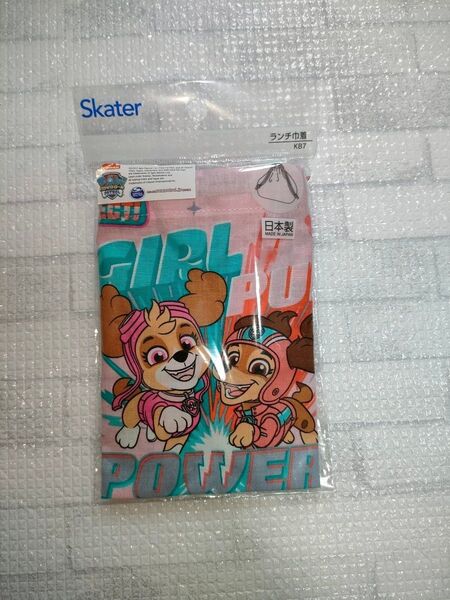 新品 パウパト スケーター (Skater) 子供用 お弁当 巾着袋 パウパトロール ガール 日本製 スカイ リバティ ランチ