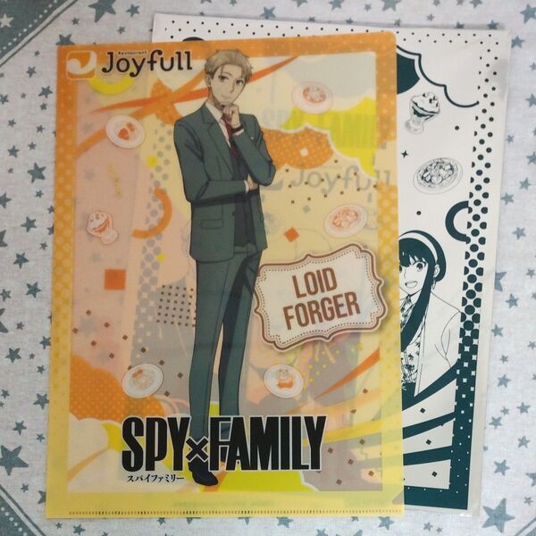 【開封済み未使用】SPY×FAMILY×Joyful コラボクリアファイル(ロイド)