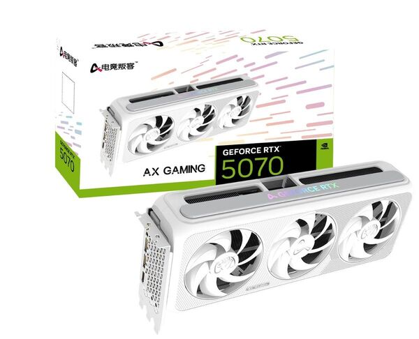 AX Gaming Geforce RTX5070 X3W 新品未開封
