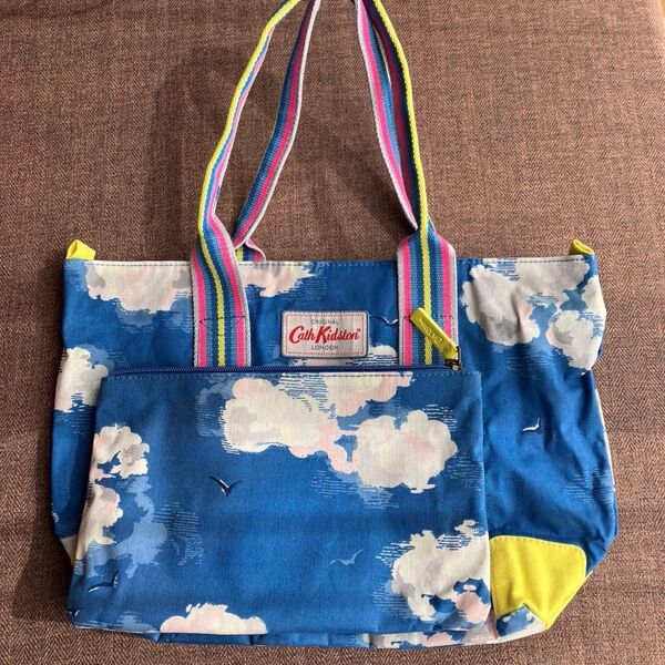 Cath Kidston キャスキッドソン 雲柄 クラウド柄 ミニ トートバッグ ポーチ セット