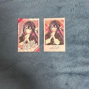 Azki ホロライブバレンタイン チェキ風カード スリーブ付き