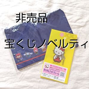 宝くじノベルティ キティちゃんポーチ ミニクリアファイル(宝くじ収納サイズ) 非売品 購入前コメントで24hカウント再出品対応