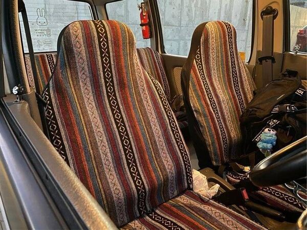 運転席 助手席 シートカバー ハイエース 汎用 USDM ハワイ リトルツリー ローライダー ムーンアイズ カスタムカー HDM