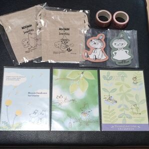ムーミン グッズ まとめ売り MOOMIN ポストカード ミニ巾着 マスキングテープ ダイカットメモ 文具