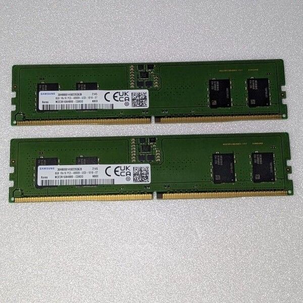 ★★送料込 チェック済 SAMUSNG DDR5-4800 8GB×2枚 計16GB デスクトップ用