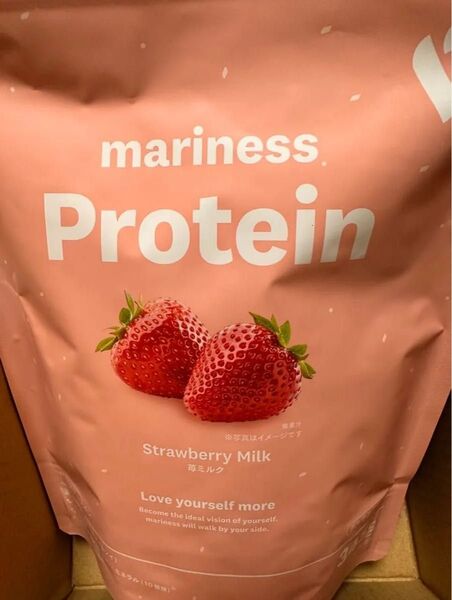 【未開封品】marriness Protein マリネスプロテイン ストロベリーミルク苺ミルク 345g
