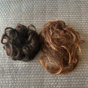 ウィッグ 茶髪 黒髪 セット 髪の毛