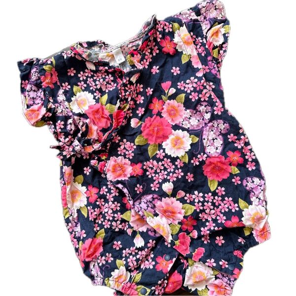 ベビー☆80cm☆甚平☆女の子☆ジンベイ☆浴衣☆ベビー浴衣☆スナップボタン☆紐付き☆ラメ入り☆花柄☆蝶々☆和柄☆夏祭り☆ロンパース