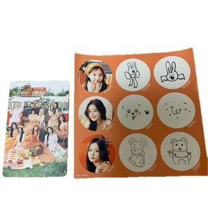 TWICE カード2種シール2種