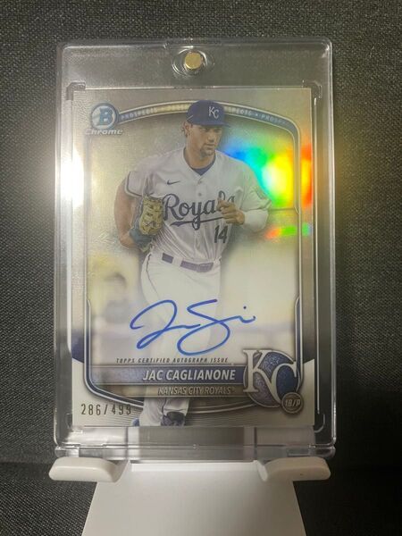 jac caglianone autograph サインカード /499 Bowman Chrome