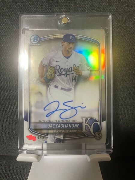 jac caglianone autograph サインカード /499 Bowman Chrome