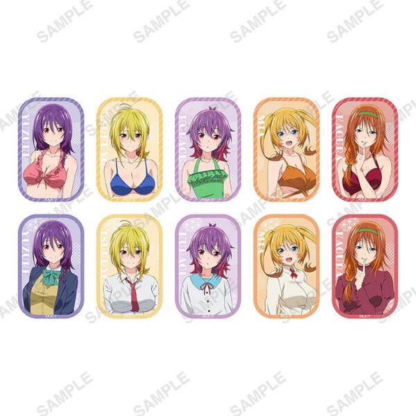 全種BOX てんぷる スクエア缶バッジ10×3