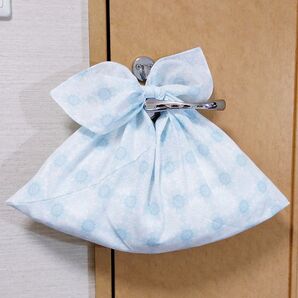 あずま袋〈デイジー ブルー〉 エコバッグ、バッグインバッグ ハンドメイド