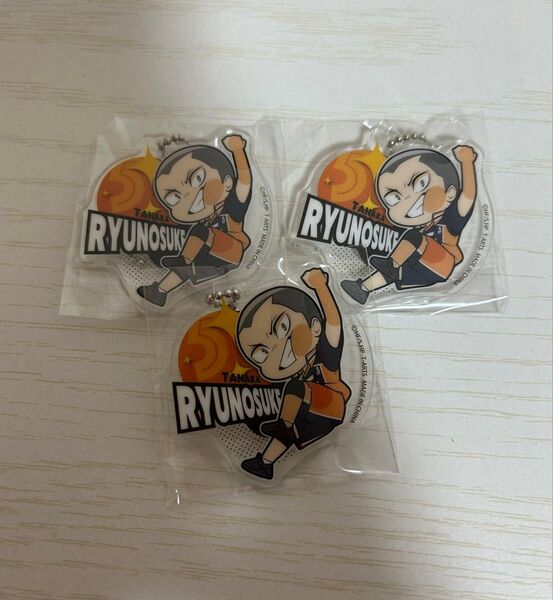 ハイキュー 田中龍之介 ぴたでふぉめ アクリルキーホルダー