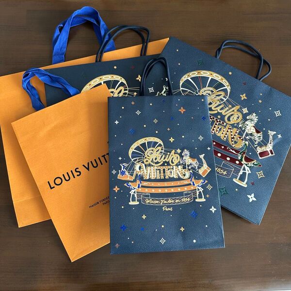 ルイヴィトン 紙袋 ショッパー 5枚セット LOUIS VUITTON