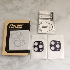 Mothca iPhone 14 Pro/iPhone 14 Pro Max用 カメラフィルム 2枚セット アルミ合金製 パープル