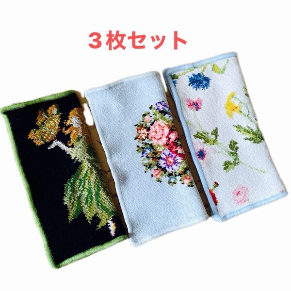 USED FEILERフェイラー タオルハンカチ 3枚セット 値下げ交渉不可