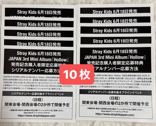 スキズ Stray Kids Hollow 応募券 10枚