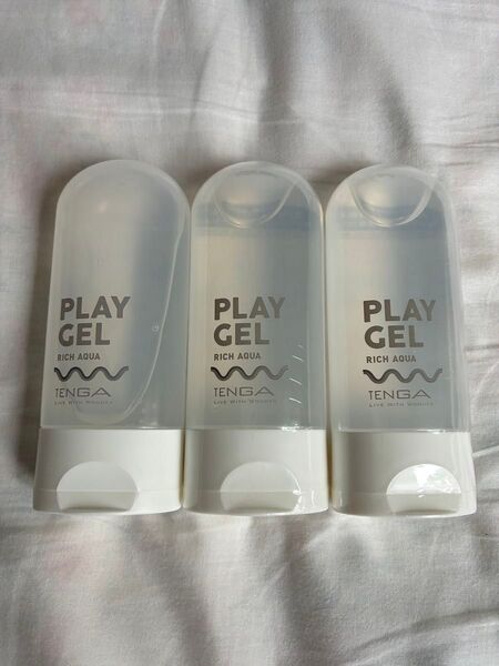 TENGA テンガ PLAY GEL RICH AQUA プレイジェル リッチアクア もっちりローション 160ミリリットル 3個