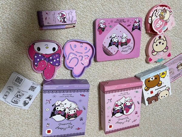 サンリオ ハッピーセット 3点セット マクドナルド マイメロディ ステンシル クロミ フォトスタンド リラックマ パズル