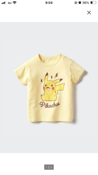 ポケモン Tシャツ キッズ 半袖 ユニクロ 90サイズ