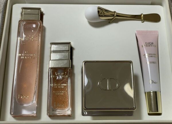 新品 ディオールDIOR プレステージ マイクロ ユイル ドローズ コフレ 化粧水 美容液 クリーム 目元 アプリケーターセット