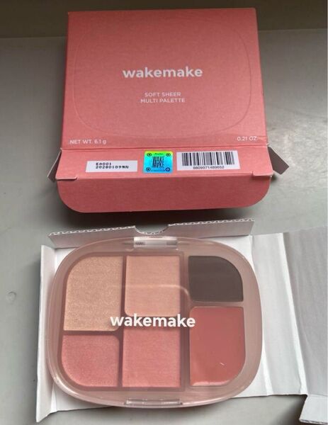 WAKEMAKE ソフトシアーマルチパレット 04 ピーチフラッシュ 新品 ウェイクメイク