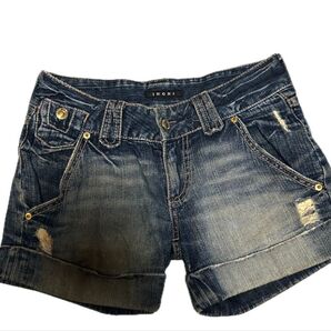 INGNI デニムショートパンツ ダメージ加工