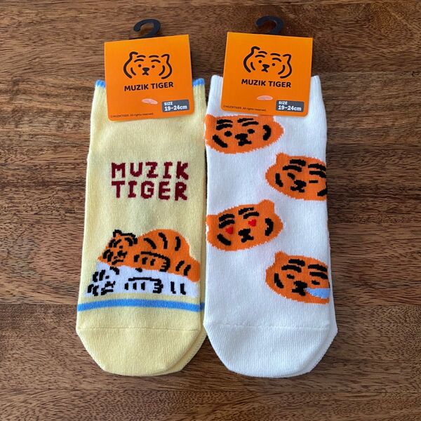 新品 MUZIK TIGER ムジークタイガー キッズ 靴下 ソックス 19-24