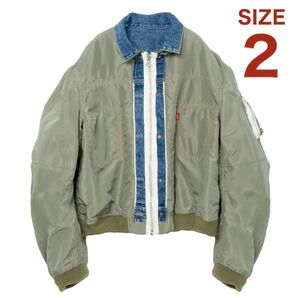 新品 Levis sacai Reversible Blouson サカイ リーバイス ナイロンツイル リバーシブル ブルゾン 2