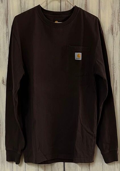 Carhartt カーハート ロンT 長袖 Tシャツ ダークブラウン S
