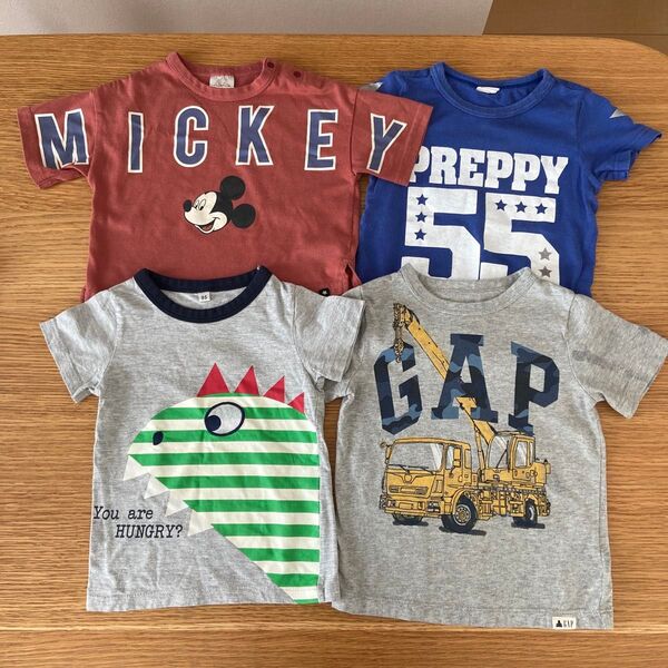 子供服 半袖Tシャツ 4枚セット ミッキー PREPPY 恐竜 GAP まとめ売り