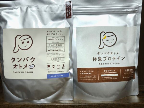タンパクオトメ ソイミルクティー&夜風のココア 休息プロテイン タマチャンショップ