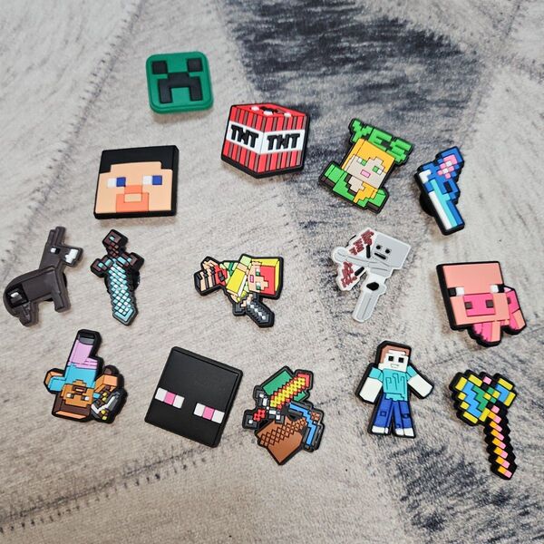 新品 未使用 Minecraft マインクラフト ジビッツ crocs クロックス アクセサリー シューアクセサリー まとめ売り