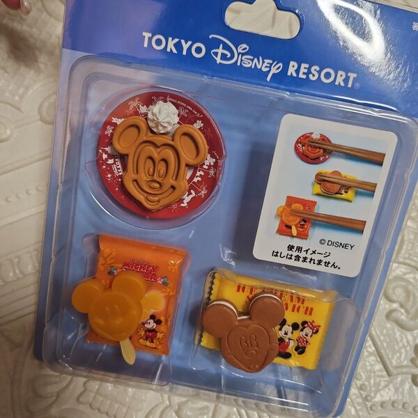 新品 ディズニーリゾート ミッキー パークフード 箸置き 3個セット Mickey ワッフル アイスキャンディ はし置き