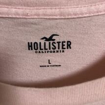 HOLLISTER ホリスター ビッグロゴ ビッグプリント 両面プリント 丸首 ラウンドカットソー メンズ 半袖Tシャツ ラウンドTシャツ TEE L 古着_画像8