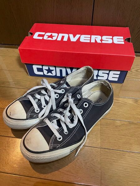 CONVERSE ブラック スニーカー 箱付き 24.5cm