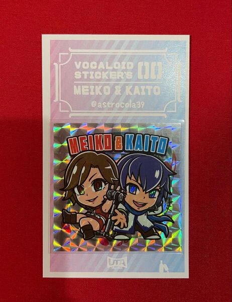 MEIKO & KAITO 自作 シール 角プリズム 台紙付き