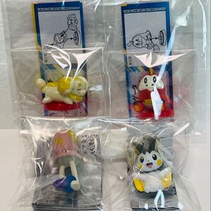ポケモン 4点セット チョコエッグ ホゲータ パピモッチ スイングコレクション エモンガ まんぷく ぱくぱくマスコット ノノクラゲ