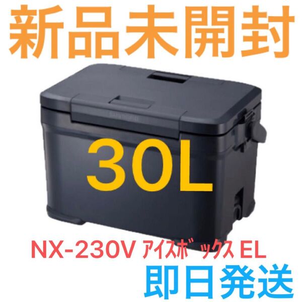【新品未開封】 キャンプクーラー シマノ NX-230V アイスボックス EL 30L 01 チャコール 【即日発送】